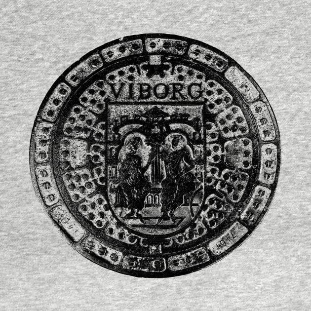 Viborg Denmark Manhole Cover by kg07_shirts